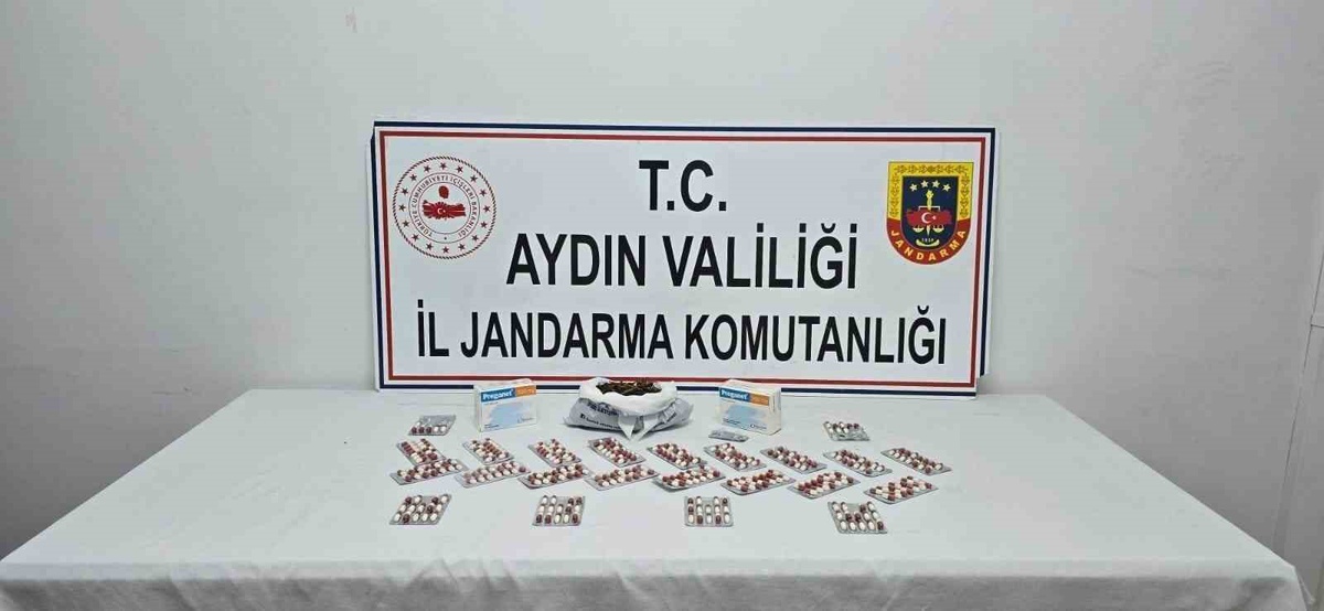 Aydın Kuşadası\'nda esrar ve 1.064 sentetik ecza ele geçirildi, 3 şüpheli gözaltına alındı