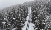 Bolu Kartalkaya'ya ekim ayında lapa lapa kar yağdı