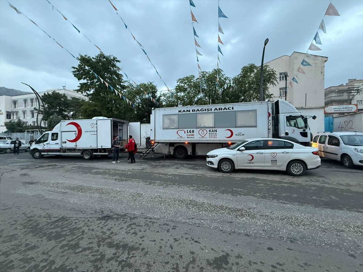 Diyarbakır Çermik\'te Kızılay Bölge Kan Merkezi 12-15 Ekim\'de 130 ünite kan topladı