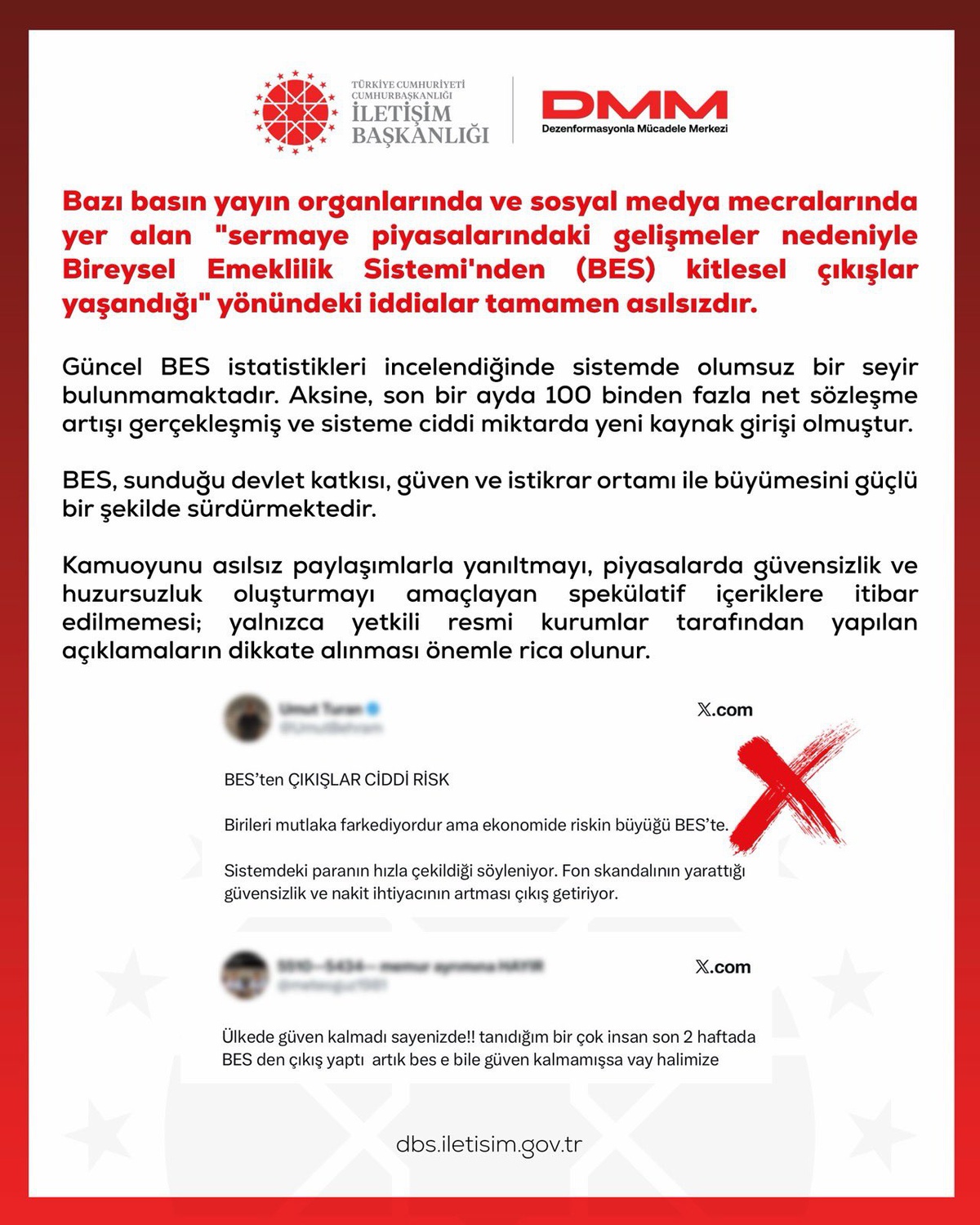 DMM, BES\'ten kitlesel çıkış iddiasını yalanladı, son ayda 100 binden fazla artış var