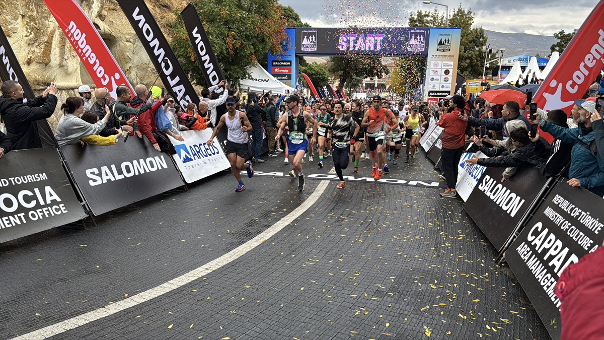 Nevşehir\'de Kapadokya Ultra Trail 13\'üncü kez başladı, ilk etapta 816 sporcu koştu