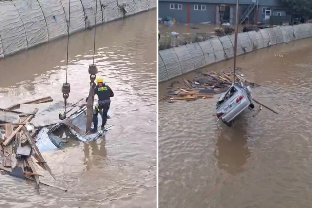 Sarıyer'de sel sularına kapılan otomobilde yürek yakan detay! Anahtar kontakta, eşyaları araçta ama...