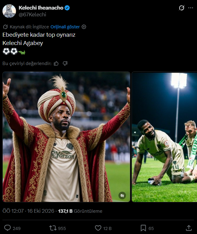 Sen ne yaptın Iheanacho! Metin Oktay'ın 64 yıllık rekorunu kırdı