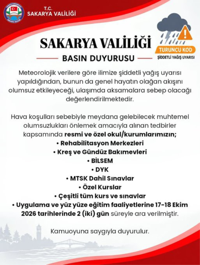Şiddetli yağış nedeniyle 2 ilde peş peşe kararlar! Eğitime ara verildi
