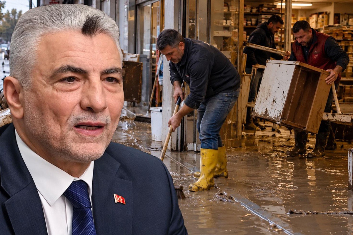 Bakan Bolat İstanbul\'da selden etkilenen esnafa 80 milyon TL nakdi destek açıkladı