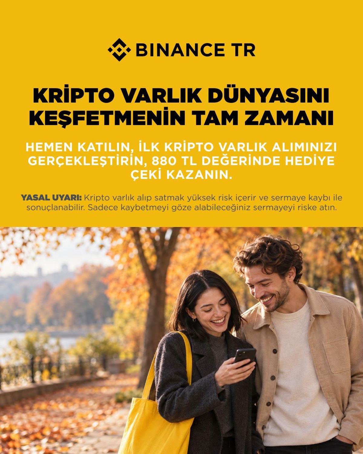 Binance TR’den İlk Kripto Varlık Alımına 880 TL Değerinde Dijital Hediye Çeki