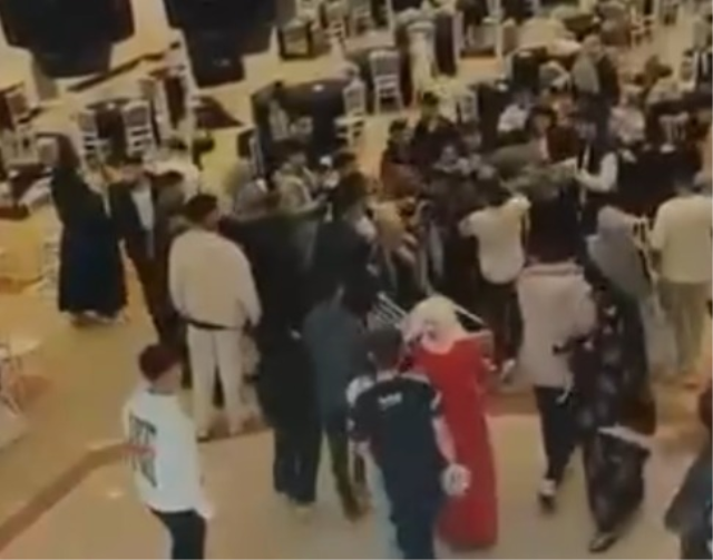 Bolu'da takı töreninde çıkan kavgada davetliler sandalyelerle birbirine saldırdı