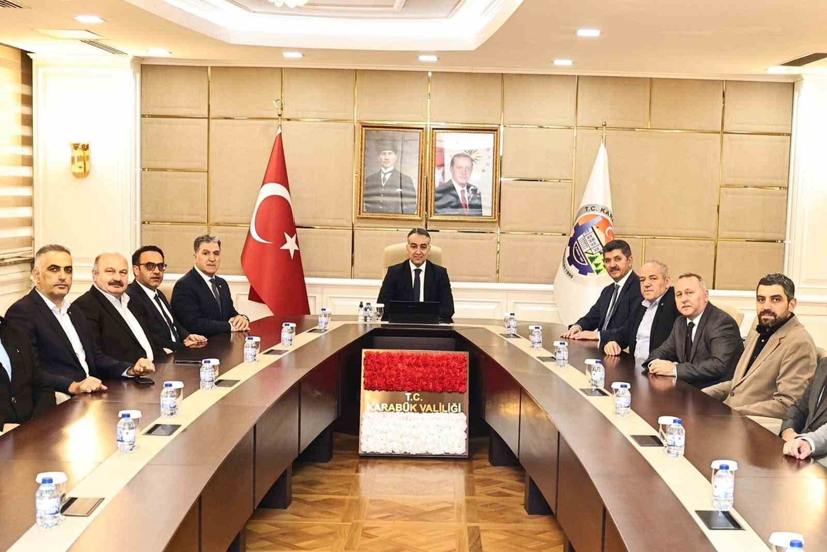 KTSO\'nun yeni yönetimi, Karabük Valisi Çağatay\'ı makamında ziyaret etti