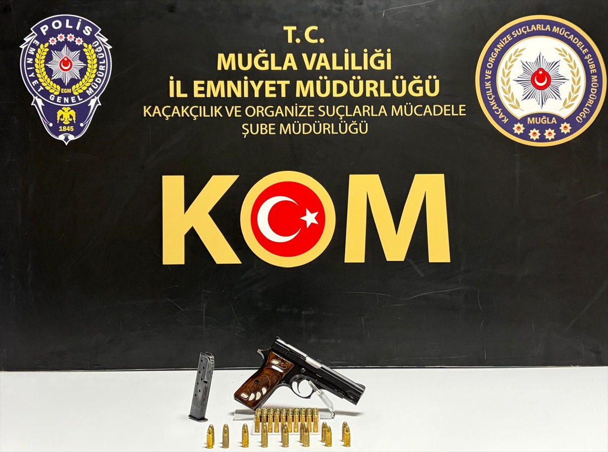 Muğla\'da ruhsatsız silah operasyonunda 6 tabanca ele geçirildi, 1 şüpheli tutuklandı