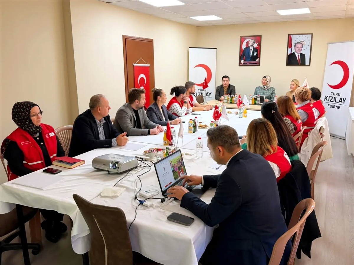 Kızılay Edirne koordinasyon toplantısında kent faaliyetleri ve projeler ele alındı