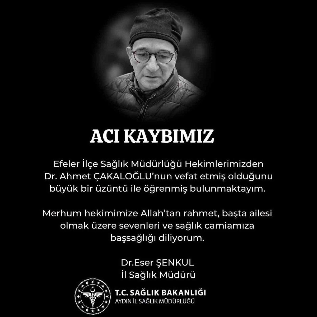 Aydın\'da anne ve babası öldürülen hekim Çakaloğlu kansere yenildi