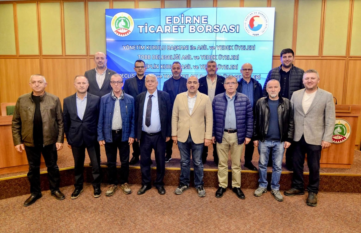Edirne Ticaret Borsasında yönetim kurulu başkanlığını Oğuz Kurban üstlendi