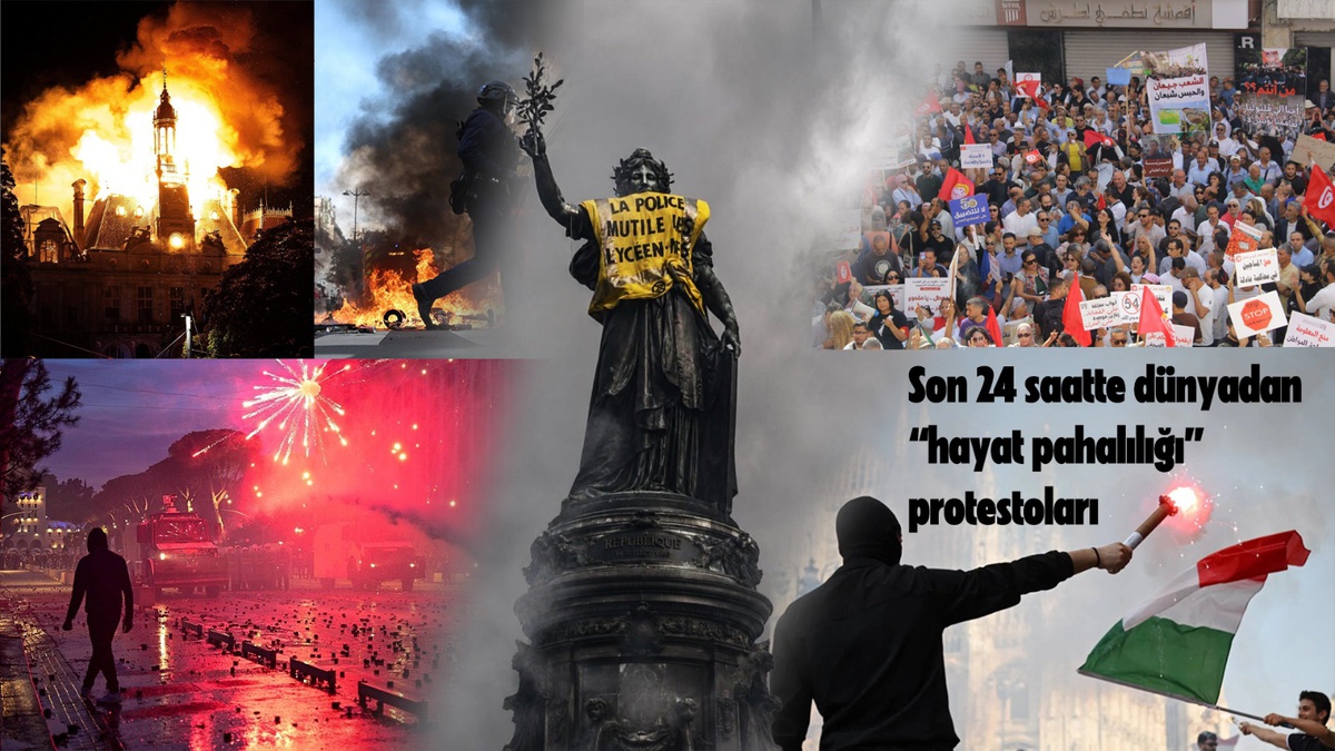 Fransa\'da protestolarda 1 kişi öldü, yaklaşık bin 800 kişi gözaltına alındı