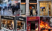 Fransa’da yüz milyonlarca Euro'luk hasar! Louis Vuitton’dan, Dior'a,Carrefour'dan Hugo Boss’a mağazalar yağmalandı
