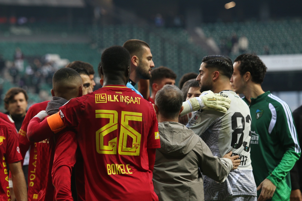 Göztepe, Kocaelispor\'u deplasmanda 2-1 yendi ve üst üste ikinci galibiyetini aldı