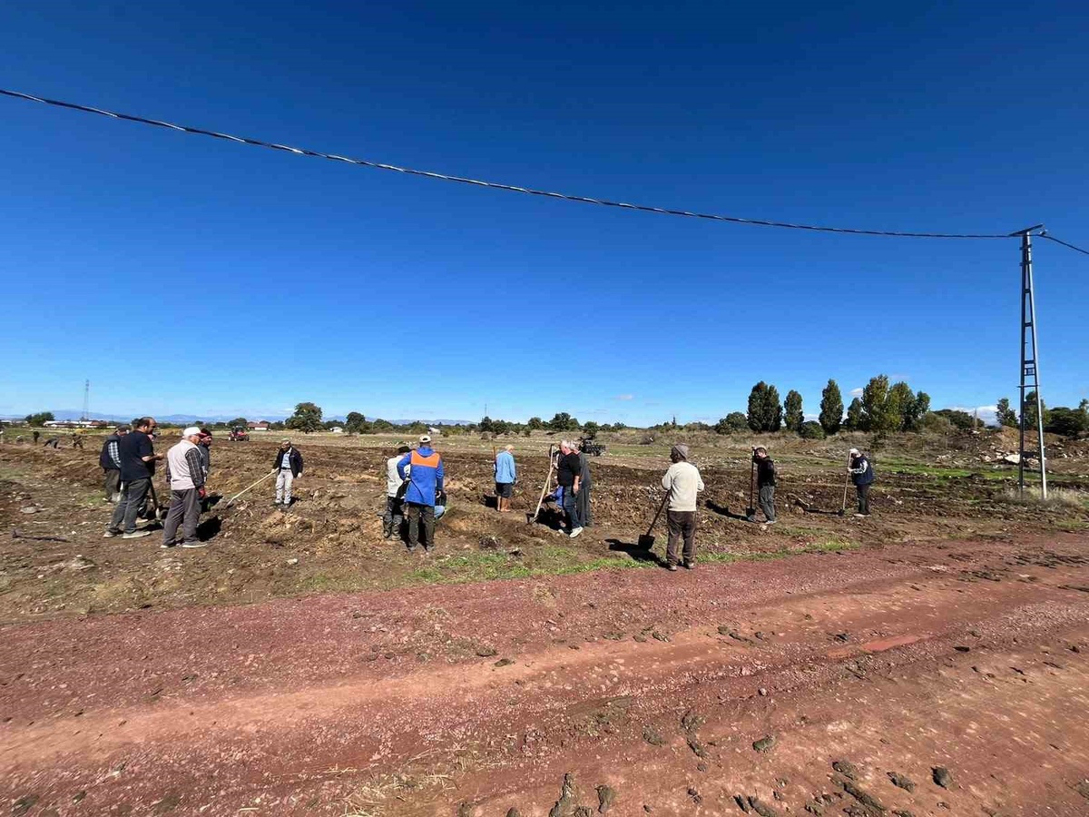 Karadiken sakinleri Beyşehir\'de eski çöplük alanını 4 bin fidanla yeşillendirdi
