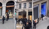 Paris'te Swarovski, Louis Vuitton ve Hugo Boss mağazaları yağmacıların hedefinde