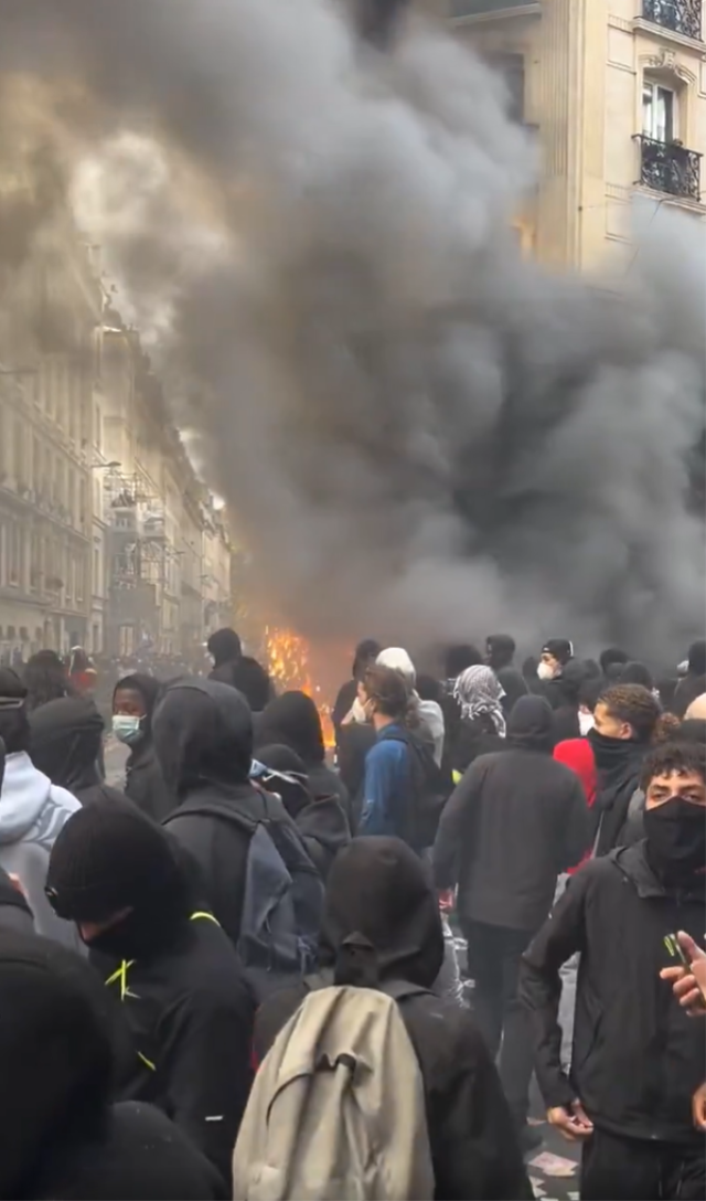 Ülke kaosa sürükleniyor! 1200 kişi gözaltına alındı, Macron'dan sert uyarı geldi