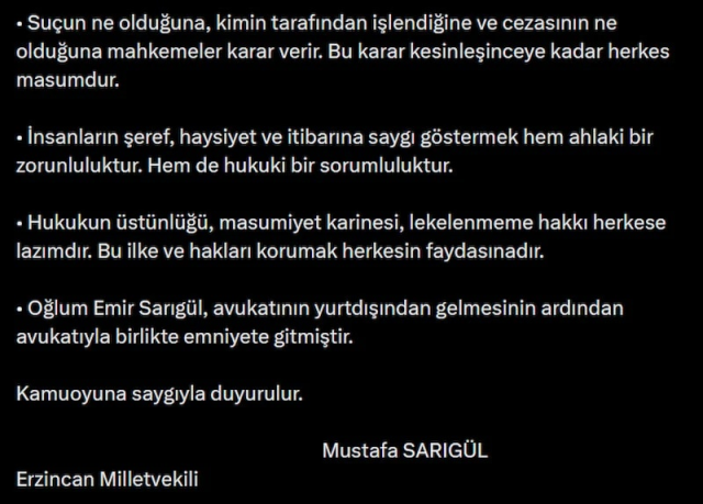 Kara para aklama soruşturmasında aranan Emir Sarıgül teslim oldu