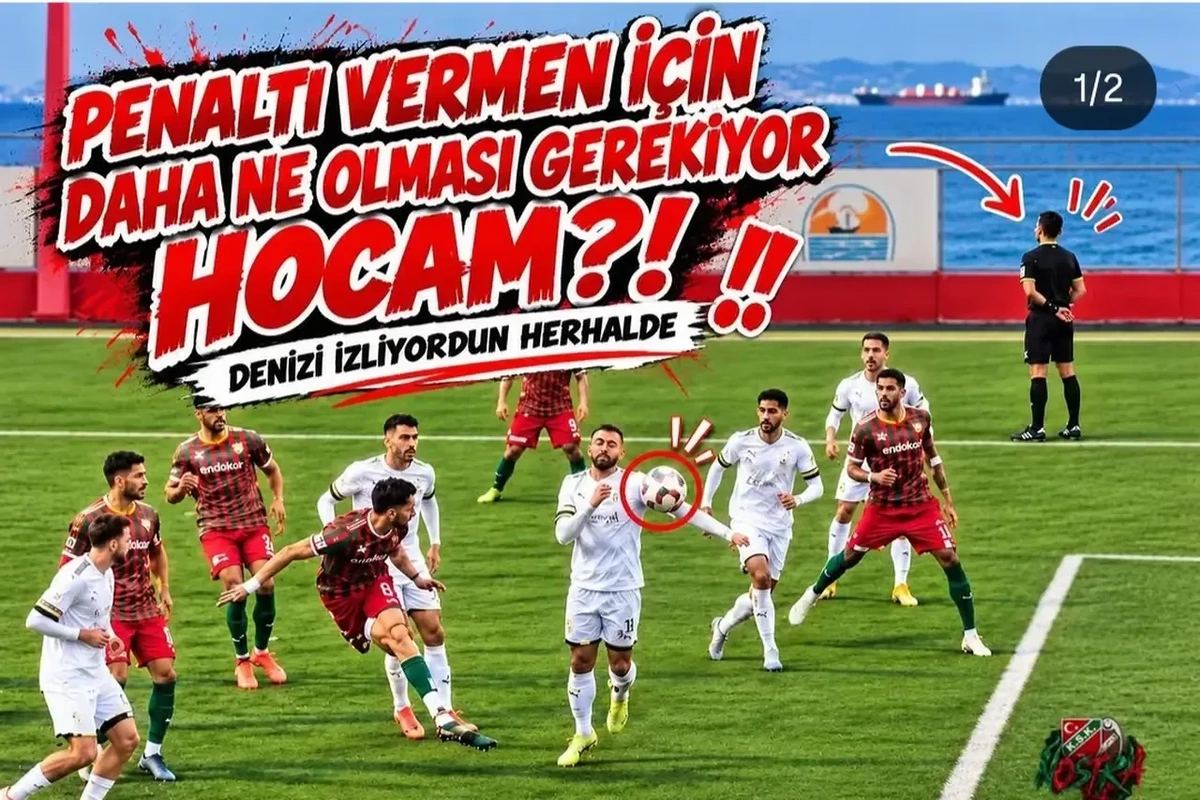 Karşıyaka Ayvalık\'ta golsüz berabere kaldı, taraftar verilmeyen penaltıya tepkili