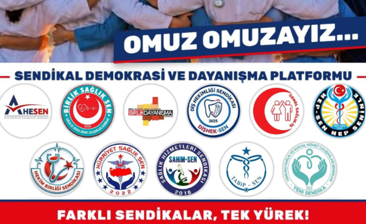 11 sağlık ve sosyal hizmet sendikası Sendikal Demokrasi ve Dayanışma Platformu\'nu kurdu