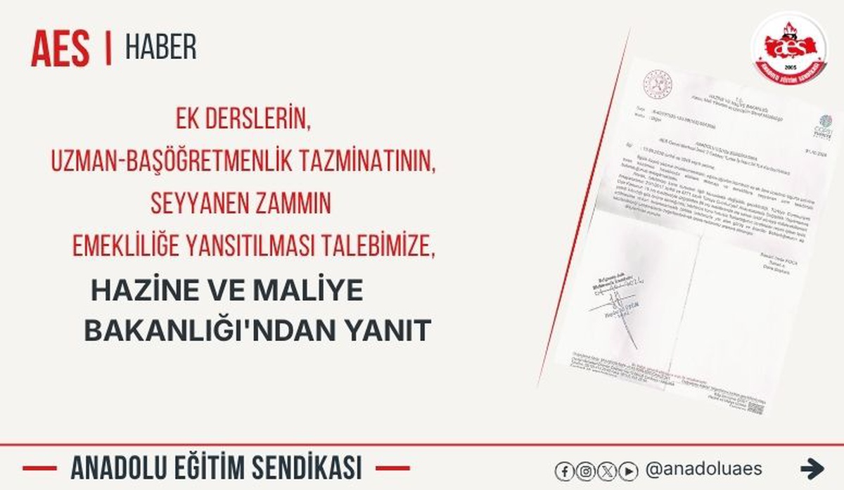 AES, emeklilik talebinde yasal düzenleme şartını Bakanlık yanıtıyla duyurdu