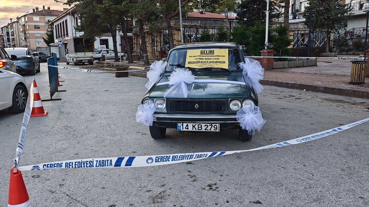 Bolu Gerede\'de bağışlanan otomobil cami için 23 Ekim\'de açık artırmada satılacak