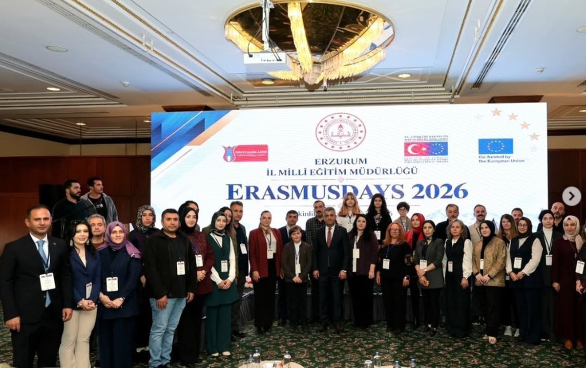 Erzurum\'da ErasmusDays 2026 etkinliğinde Erasmus+ deneyimleri paylaşıldı
