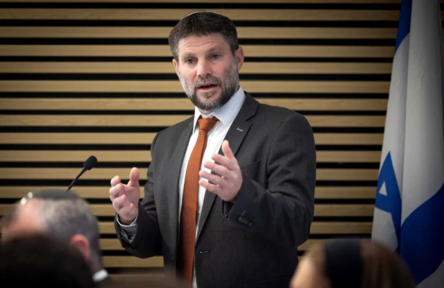 İsrail Maliye Bakanı Bezalel Smotrich İsrail Maliye Bakanı Bezalel Smotrich