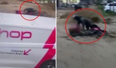 İstanbul'da sele kapılan motokurye metrelerce sürüklendi, o anlar kamerada