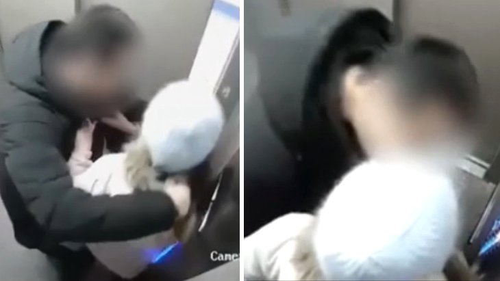 Rusya’da 15 yaşındaki kızı asansörde zorla öptü, çığlıkları duyan baba yardıma koştu