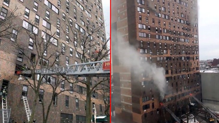 ABD’de 19 katlı binada yangın çıktı 9’u çocuk 19 kişi hayatını kaybetti
