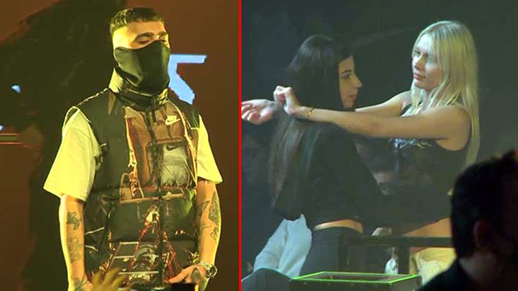 Aleyna Tilki’nin sevgilisi rapçi Uzi’nin konserini polis bastı