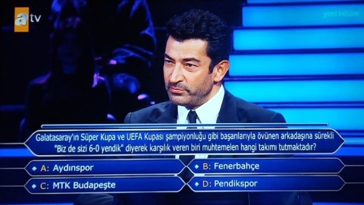 Milyoner’de öyle bir soru soruldu ki Fenerbahçeliler küplere bindi