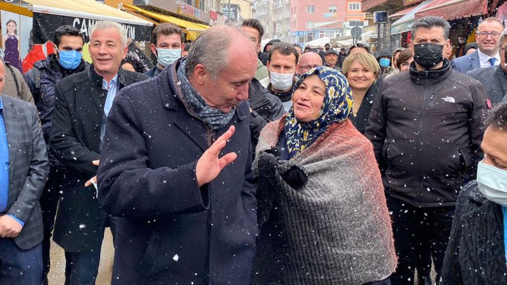 HDP ile bağlaşma mevzusuna kelimesiz küsurat İnce’den teröristle fotoğrafları çıkan Semra Güzel’e tepki