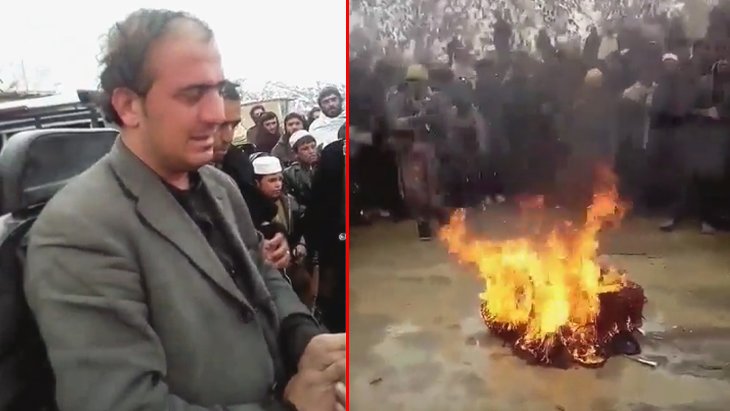 Taliban’ın müzik aletini ateşe verdiği yerel müzisyen gözyaşlarına hakim olamadı