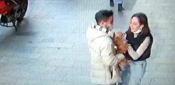 Genç çift, sevme bahanesiyle yaklaştıkları 40 bin lira değerindeki köpeği böyle çaldı