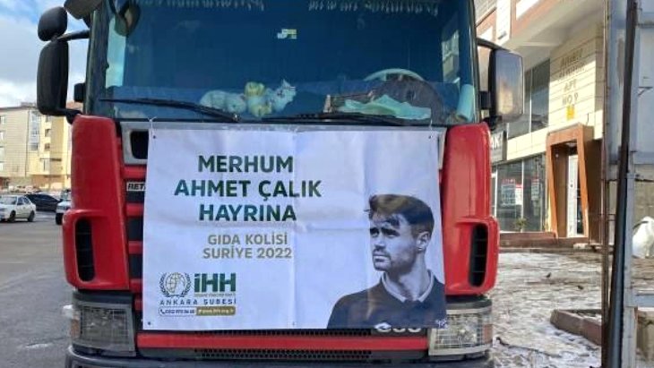 Ahmet Çalık’ın ailesi Suriye’deki 750 familya düşüncesince besin kolisi bağışladılar