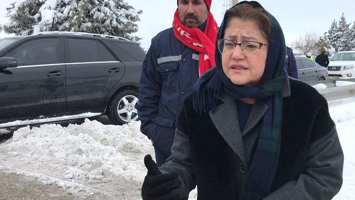 Kar yağışına tedariksiz yakalandığı söylenen Fatma Şahin: Devlet işinin başında