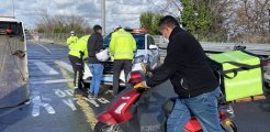 Beşiktaş'ta yasağa rağmen trafiğe çıkan motosikletli kuryelere ceza yağdı