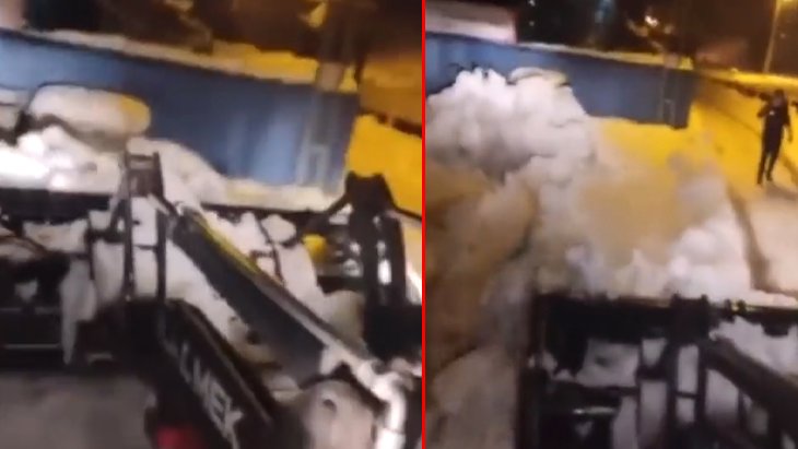 Çekilen videoda karları CHP’lilerin evinin önüne yığmaları tartışma yarattı: Karları şu evin önüne at, onlar CHP’li