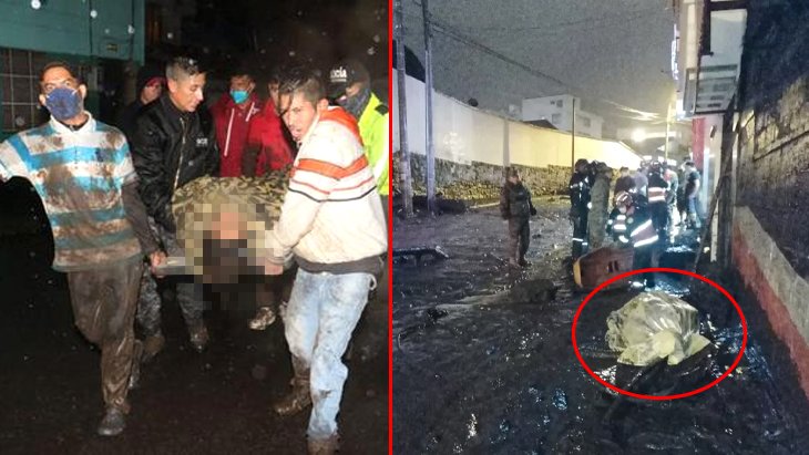Ekvador’da aşırı yağışlar heyelana neden oldu Cansız bedenleri sokaktan topladılar