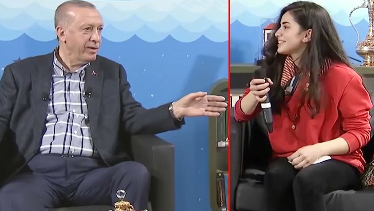 Cumhurbaşkanı Erdoğan’ın şaşkınlığı: Yanındaki genç kızın kim olduğunu öğrenince çok şaşırdı
