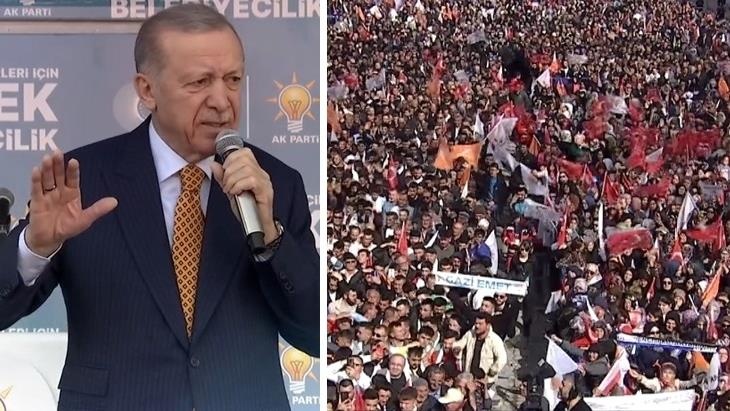 Erdoğan, Kütahya mitinginde yerel seçimlere ilişkin açıklamalarda bulundu