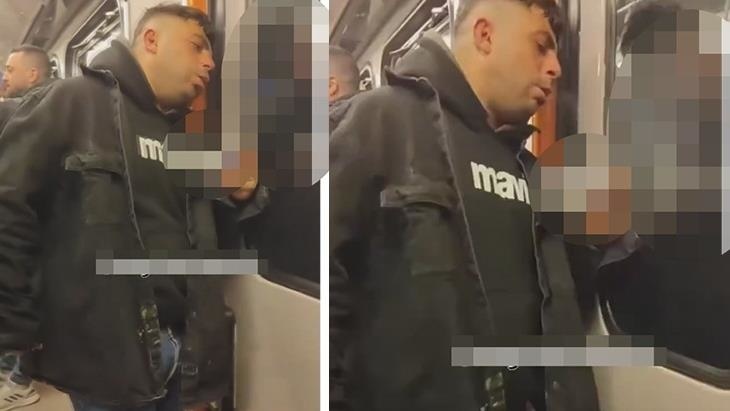 İstanbul metrosunda bir şahıs uyuşturucu madde kullandı