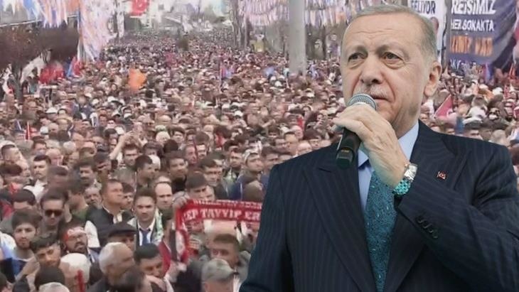 Cumhurbaşkanı Erdoğan’dan Bursa’da gövde gösterisi Mitinge 90 bin kişi katıldı