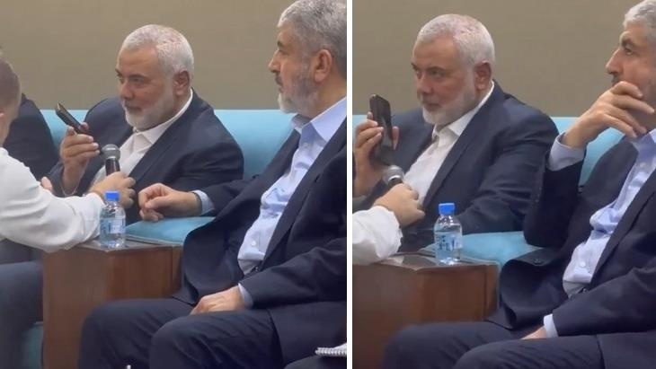 Erdoğan’dan taziye telefonu alan Hamas liderinin görüşme anı görüntüleri ortaya çıktı