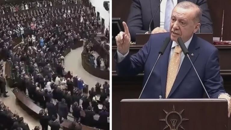 Cumhurbaşkanı Erdoğan’dan parti grubunu ayağa kaldıran sözler