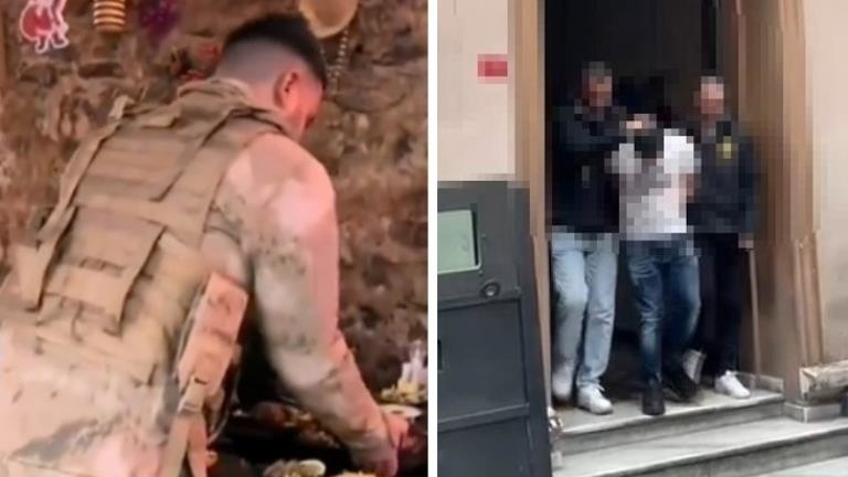 Beyoğlu’nda askeri üniforma ile servis yapan şahıs tutuklandı
