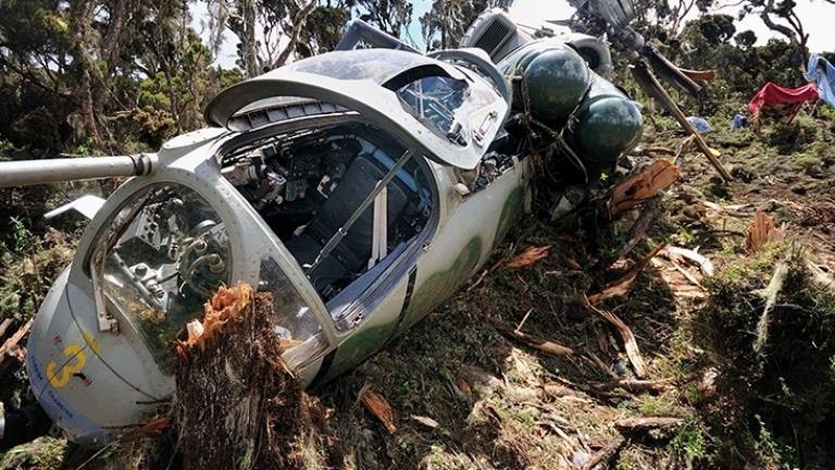 Kenya Genelkurmay Başkanı dahil olmak üzere helikopter kazasında 10 kişi hayatını kaybetti